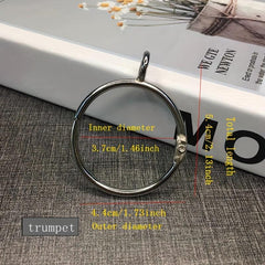 10pcs Stainless Steel Metal Ring for Bathroom Shower Curtain Rod Window Curtain