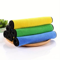 2pcs Coral Velvet Car Cleaning Towel Soft Absorbent Cleaning Rag 30x40cm