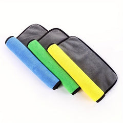 2pcs Coral Velvet Car Cleaning Towel Soft Absorbent Cleaning Rag 30x40cm