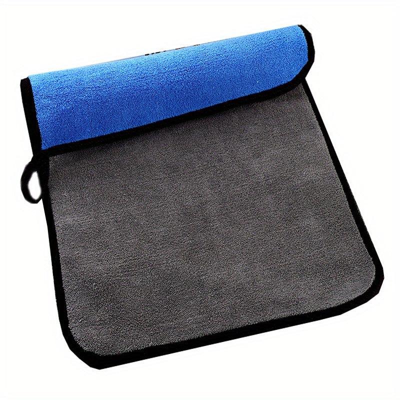2pcs Coral Velvet Car Cleaning Towel Soft Absorbent Cleaning Rag 30x40cm