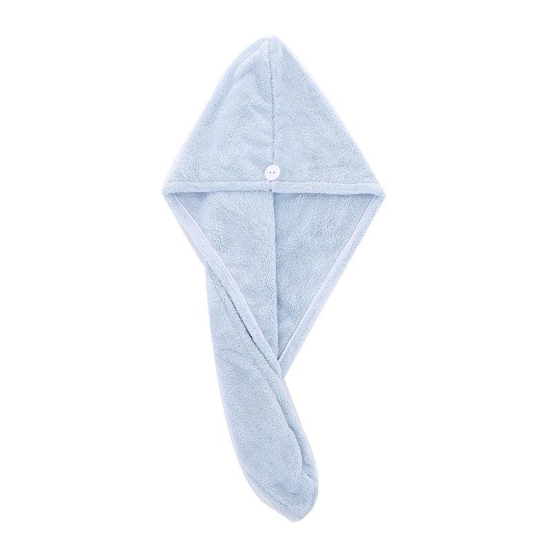 Microfiber Hair Towel Hair Turbans for Wet Hair Drying Anti Frizz Pink Grey