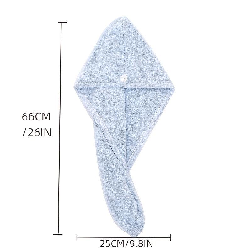 Microfiber Hair Towel Hair Turbans for Wet Hair Drying Anti Frizz Pink Grey