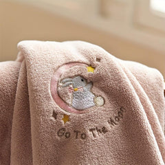 Quick Drying Rabbit Print Bath Towel for Summer Shower Couple Style