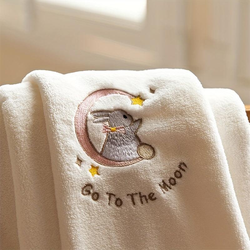 Quick Drying Rabbit Print Bath Towel for Summer Shower Couple Style
