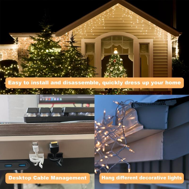 String Lights Hook Cable Light Clip Cord Holder Hanging Siding Hook