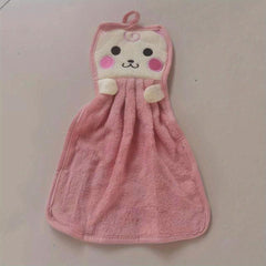 Cat Pattern Hanging Towel Absorbent Soft Towel