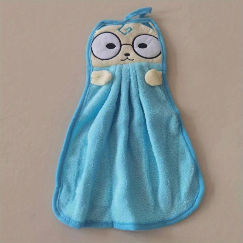 Cat Pattern Hanging Towel Absorbent Soft Towel