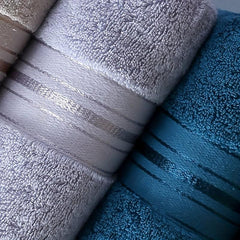 2pcs Soft Cotton Towel Set Thick Absorbent Bathroom Towels