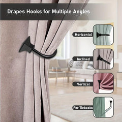 Curtain Holdback Wall Mounted Drapery Tieback Decorative Curtain Holder