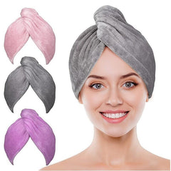 Coral Fleece Headcloth Microfiber Towel Quick Dry Shower Cap