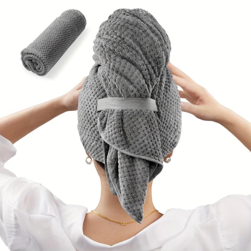 Hair Dry Towel Microfiber Cloth Anti Frizz Quick Dry Headscar