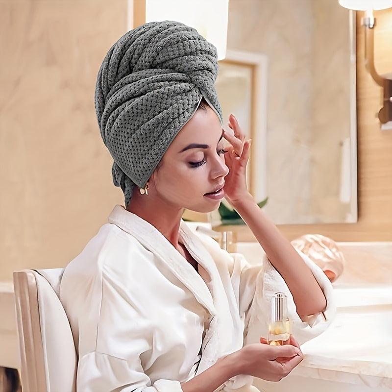 Hair Dry Towel Microfiber Cloth Anti Frizz Quick Dry Headscar