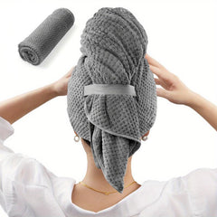 Hair Dry Towel Microfiber Cloth Anti Frizz Quick Dry Headscar