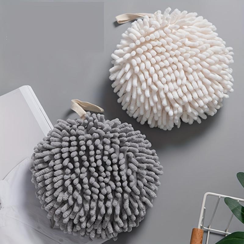 Chenille Hanging Towel Ball Quick Drying Fingertip Towel Soft Absorbent Towel