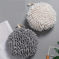 Chenille Hanging Towel Ball Quick Drying Fingertip Towel Soft Absorbent Towel
