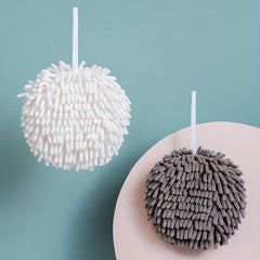 Chenille Hanging Towel Ball Quick Drying Fingertip Towel Soft Absorbent Towel
