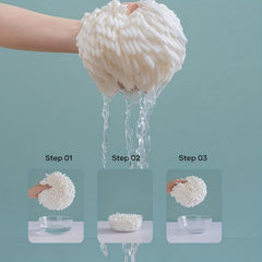Chenille Hanging Towel Ball Quick Drying Fingertip Towel Soft Absorbent Towel