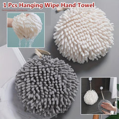 Chenille Hanging Towel Ball Quick Drying Fingertip Towel Soft Absorbent Towel