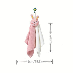 Coral Fleece Rabbit Fingertip Towel Quick Drying Absorbent