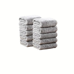 10pcs Microfiber Cleaning Cloths High Water Absorption Washcloths Solid Rags