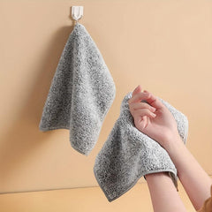 10pcs Microfiber Cleaning Cloths High Water Absorption Washcloths Solid Rags