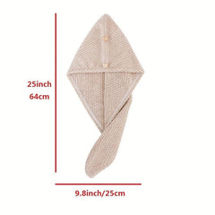 Hair Drying Towel Microfiber Absorbent Dry Hair Hat Bath Hair Cap