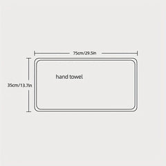1pc Striped Pattern Hand Towel Coral Fleece Soft Skin-friendly Face Towel
