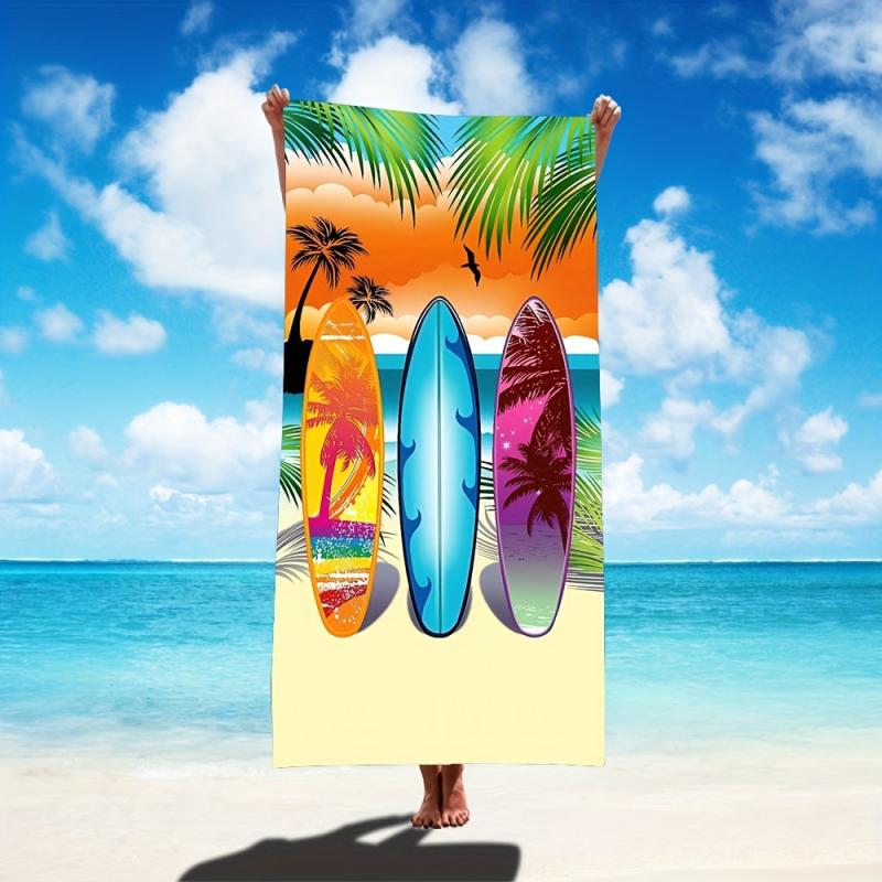 Surfboard Beach Towel Quick Drying Soft Absorbent Beach Towel
