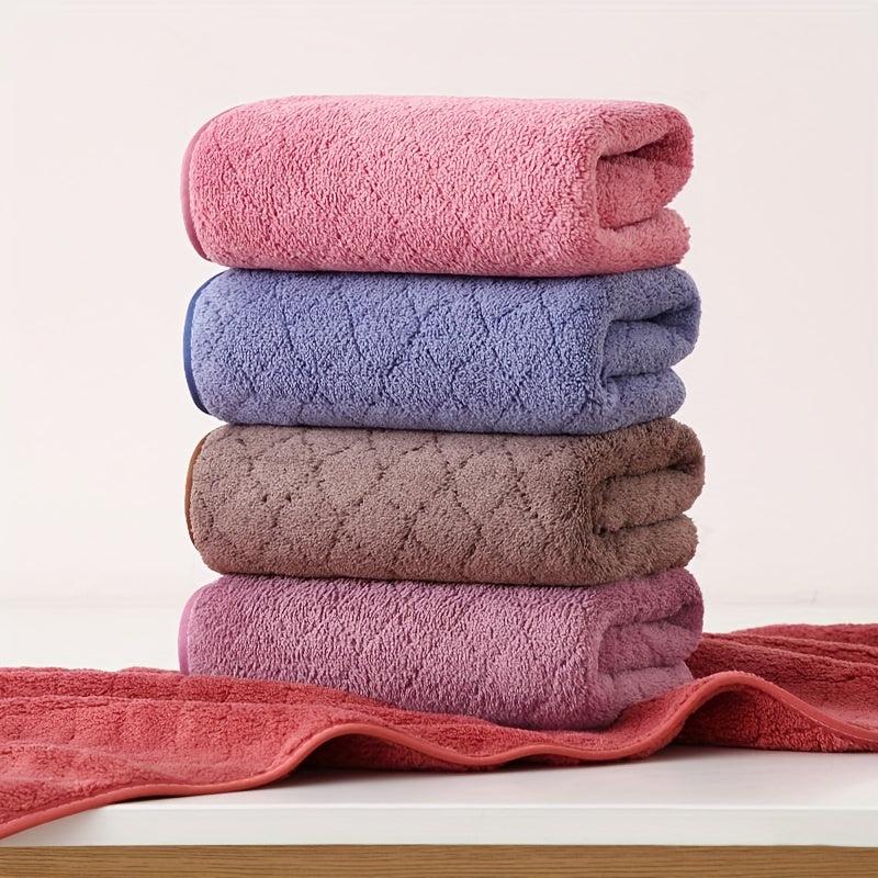 Soft Coral Fleece Hand Towel - Thick Absorbent Towel for Home Bathroom