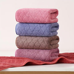 Soft Coral Fleece Hand Towel - Thick Absorbent Towel for Home Bathroom