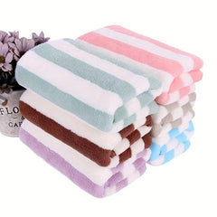 Soft Striped Hand Towel Quick Drying Absorbent Towel