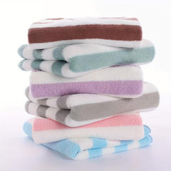 Soft Striped Hand Towel Quick Drying Absorbent Towel
