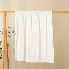 Soft Coral Fleece Bath Towel - Skin friendly Solid Absorbent Towel for Bathroom