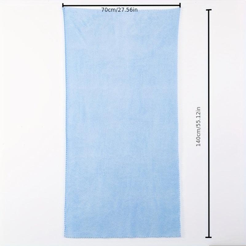 Soft Coral Fleece Bath Towel - Skin friendly Solid Absorbent Towel for Bathroom