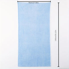 Soft Coral Fleece Bath Towel - Skin friendly Solid Absorbent Towel for Bathroom