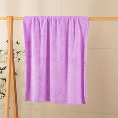Soft Coral Fleece Bath Towel - Skin friendly Solid Absorbent Towel for Bathroom
