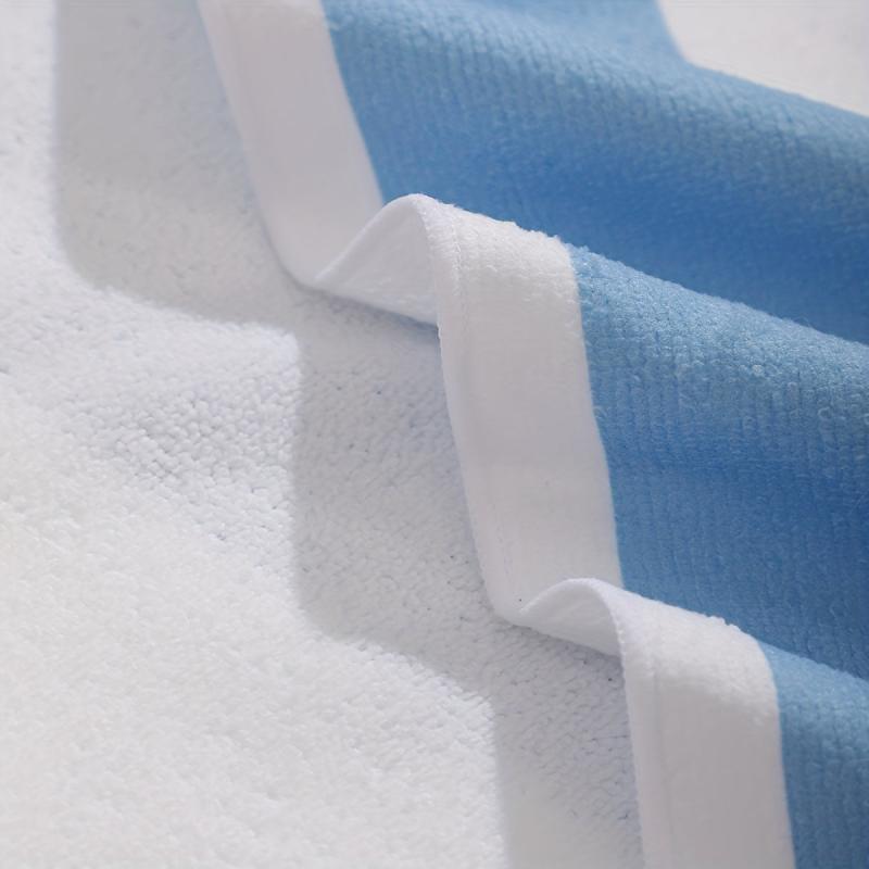 Striped Beach Towel Quick Drying Lightweight Sports Towel