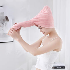 Quick Drying Coral Velvet Hair Cap for Women