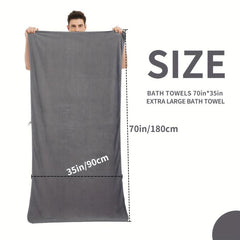 Absorbent Microfiber Bath Sheet Oversized Towels 35x70