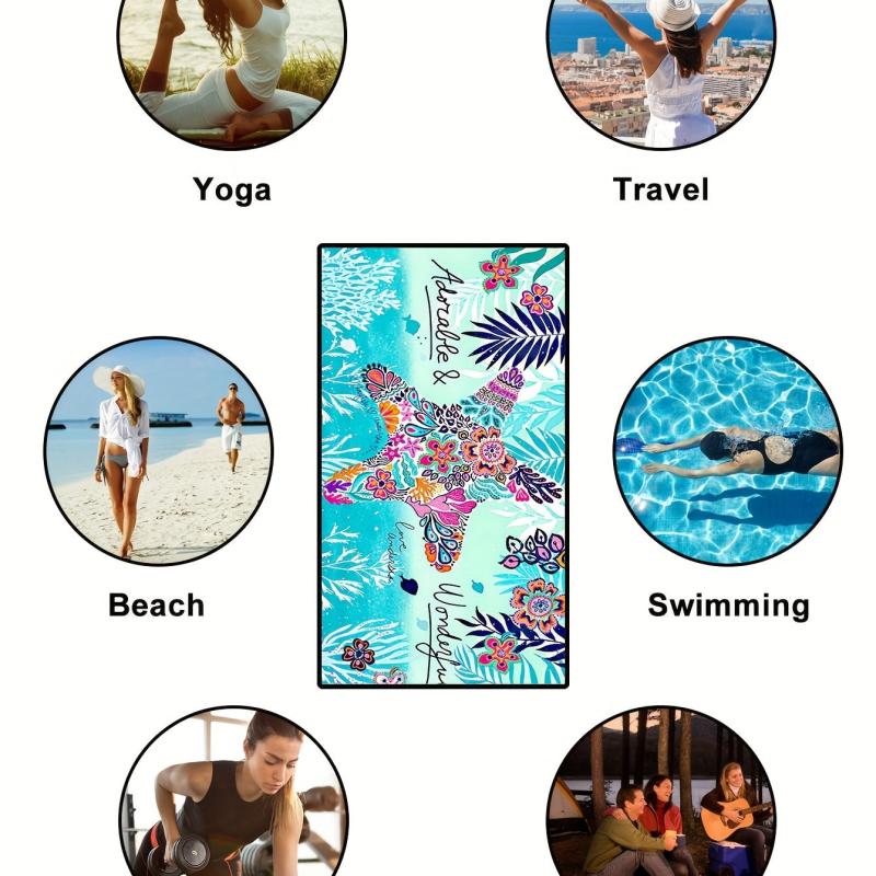 Bohemian Starfish Beach Towels Microfiber Quick Drying