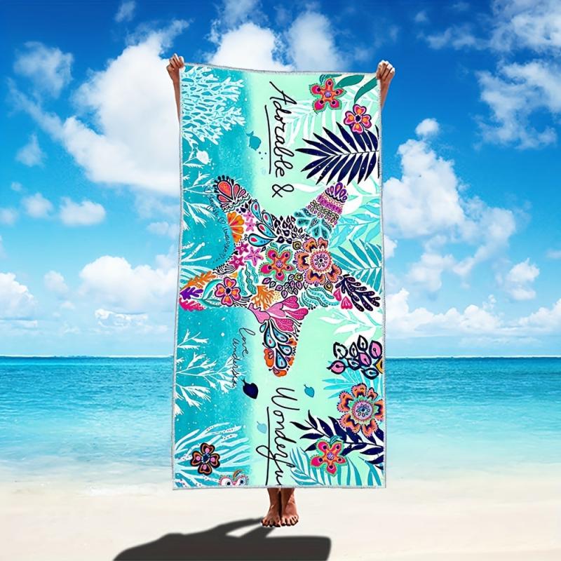 Bohemian Starfish Beach Towels Microfiber Quick Drying