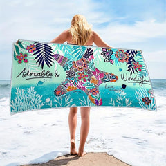 Bohemian Starfish Beach Towels Microfiber Quick Drying
