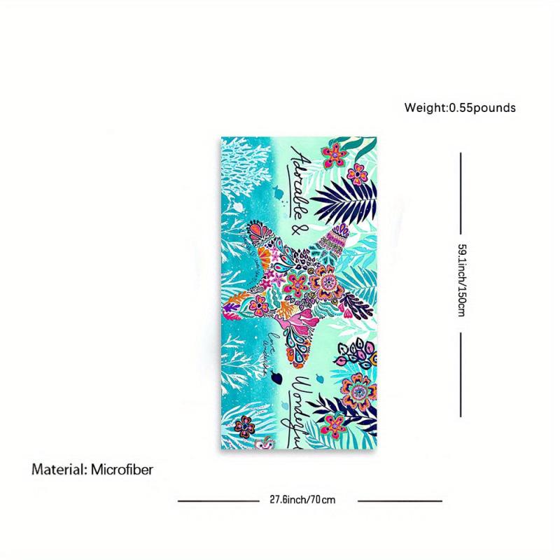 Bohemian Starfish Beach Towels Microfiber Quick Drying