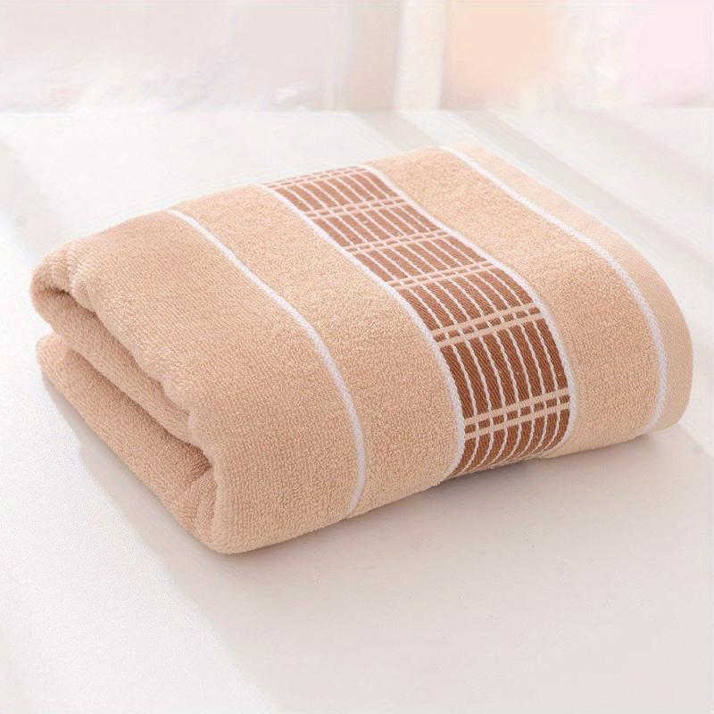 Soft Skin-friendly Bath Towel Absorbent Plain Towel 27x55in