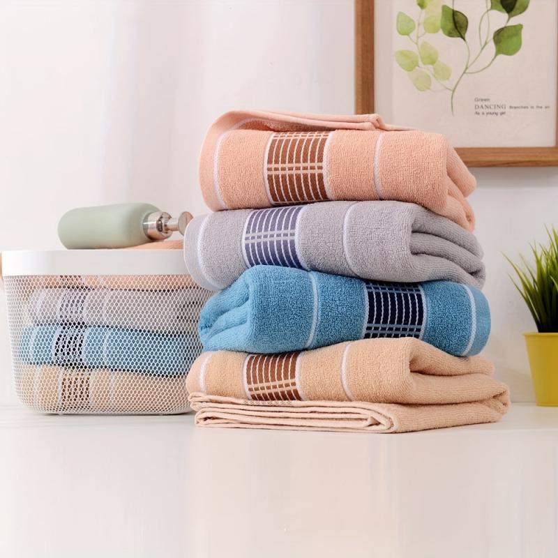Soft Skin-friendly Bath Towel Absorbent Plain Towel 27x55in