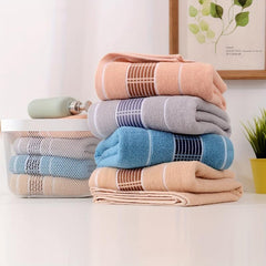 Soft Skin-friendly Bath Towel Absorbent Plain Towel 27x55in