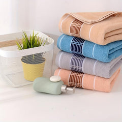 Soft Skin-friendly Bath Towel Absorbent Plain Towel 27x55in