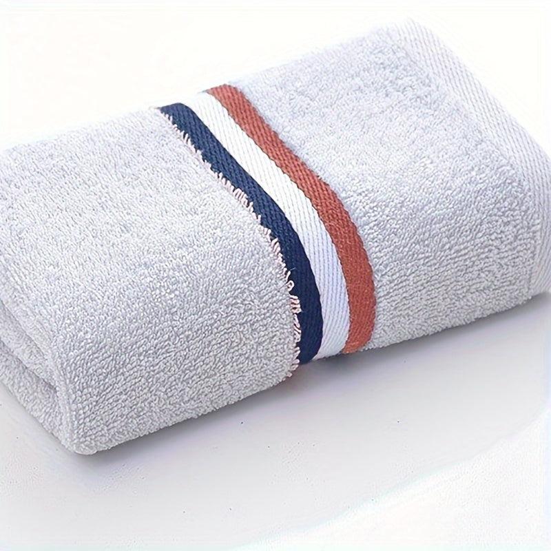 3pcs Striped Hand Towel Coral Fleece Soft Skin-friendly Hand Towel