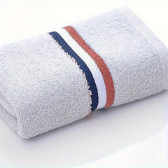 3pcs Striped Hand Towel Coral Fleece Soft Skin-friendly Hand Towel