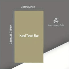3pcs Striped Hand Towel Coral Fleece Soft Skin-friendly Hand Towel